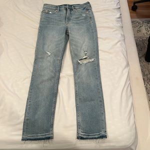 High-Rise cigarettes jeans